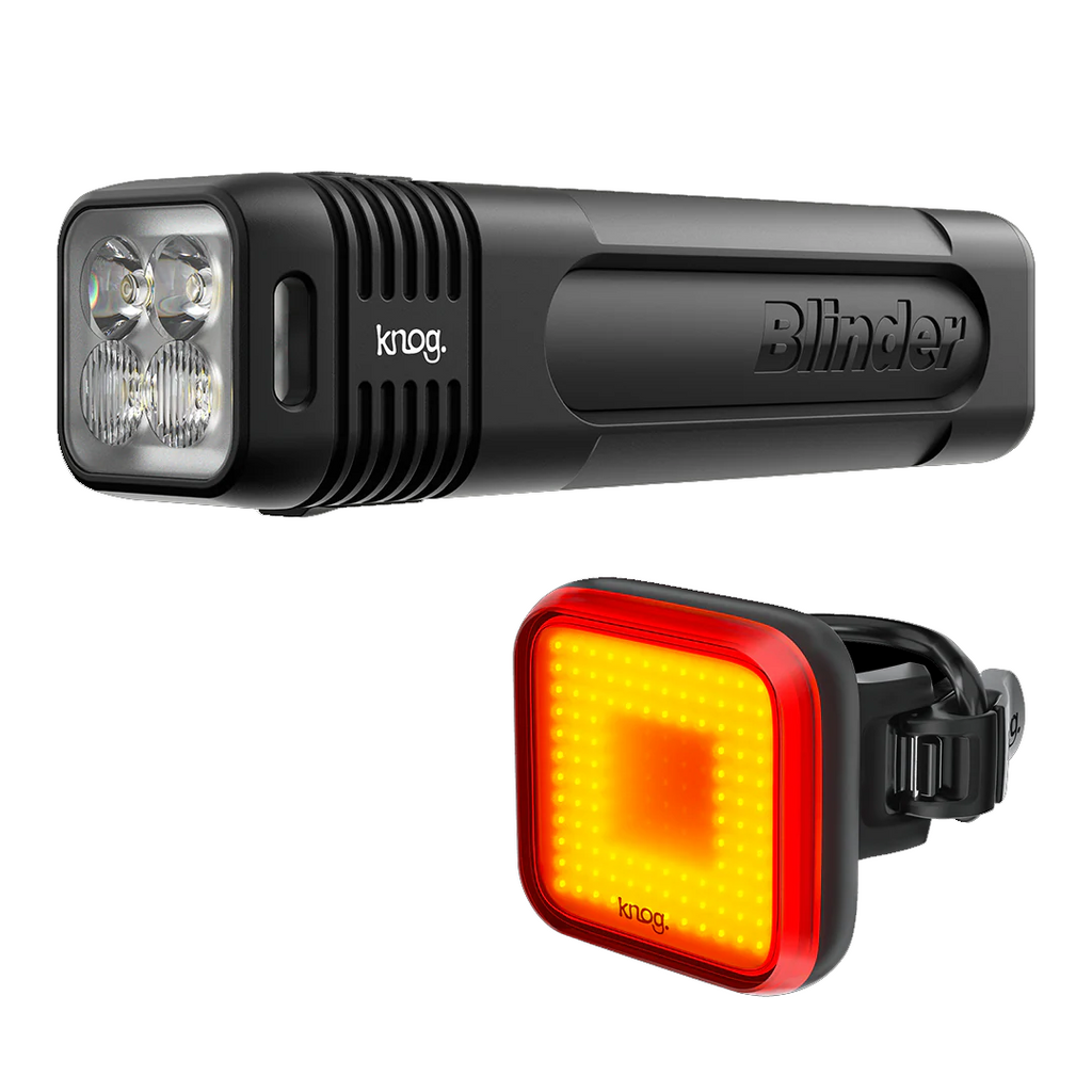 Knog Blinder Bike Light Feu vélo avant avec batterie externe 1300 lumens Knog Blinder Bike Light Feu vélo avant avec batterie externe 1300 lumens