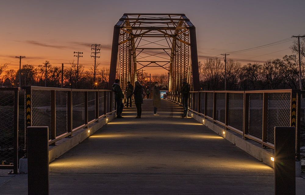 Kitselman bridge on the Cardinal Greenway
